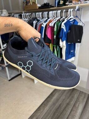 Men’s Navy Blue Vivo Barefoot Primus Lite Minimalist Shoes Size 45 US 12